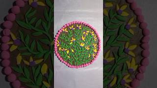 How To Make Floral Wallmate by clay wallmate shortsclaycrafts [upl. by Hannavahs]