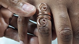 How to make a simple copper ring [upl. by Nesnah]