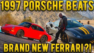 1997 Porsche Beats Brand New Ferrari 488 Pista 😱😳 Tj Millionaire Mentor [upl. by Wilkens]