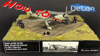 How to Feldflugplatz DioramaAirfield Diorama WW2 [upl. by Lobel]