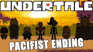 Undertale  ENDING Pacifist Run [upl. by Airdni]