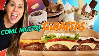 Novidades do Giraffas 🍔🍦 Provamos TODOS Hambúrgueres e Sorvetes [upl. by Adnuahs]