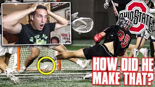 REACTING TO MY D1 LACROSSE HIGHLIGHT TAPE [upl. by Taimi759]