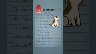 Dog essay 10linesessay english shortvideo short [upl. by Chyou]