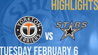 Yorkton Terriers vs Battlefords North Stars Feb 6th [upl. by Nivrae]