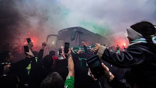 Le départ du bus pour le Derby  🔥💚 [upl. by Suchta]