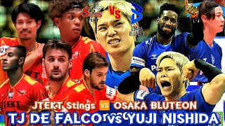 YUJI NISHIDA 🆚 TJ De FALCO AMERICAN BEST HITTER OSAKA BLUTEON VS JTEKT JAPAN SVLEAGUE 2025 [upl. by Aneehsar482]