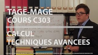 TAGEMAGE  TECHNIQUES AVANCEES DE CALCUL [upl. by Bethesda580]