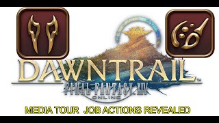 NEW FFXIV Dawntrail Media tour job actions [upl. by Pastelki]