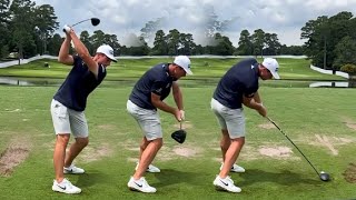 Viktor Hovland Golf Swing  DRIVER SWING DTL  Full Speed amp SLOW MOTION 4K [upl. by Adnawaj775]