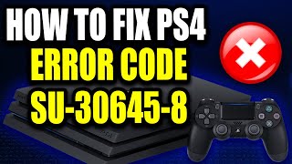 How to Fix PS4 Error SU306458 PS4 Did Not Recognize System Software Update File Easy Fix [upl. by Feld574]