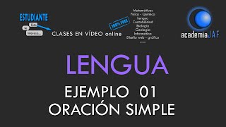 Ejemplo 01  Oración simple analizada sintácticamente con atributo y complemento del nombre  Lengua [upl. by Buckler189]