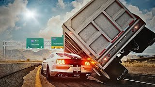 BeamNG Drive  Realistic Freeway Crashes 9 [upl. by Ydnahs]