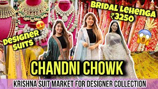 DESIGNER LEHENGA amp SUITS Shopping in Chandni Chowk  Bridal Lehenga in 3450 ONLY  Dilli ki Ladki [upl. by Ytiak]