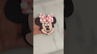 Décoration pour gâteau en pâte à sucre Minnie Mousse fondant tutoriel [upl. by Dorelle]