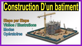 Les étapes et modes opératoires de construction dun bâtiment en Béton armé [upl. by Ecnerwal]