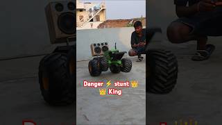 DIY electric John Deere tractor stunt 👑👑shorts rkg [upl. by Nylatsirhc]