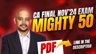 MIGHTY50  CA FINAL  IDT  NOV 24 EXAMS [upl. by Attezi]