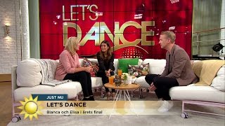 Elisas och Biancas lycka över att vara i Lets dancefinal  Nyhetsmorgon TV4 [upl. by Airamat]