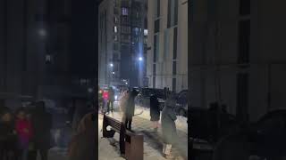 Kazakhstan Earthquake 70 magnitude In Almaty people run out into the street [upl. by Lerrad]