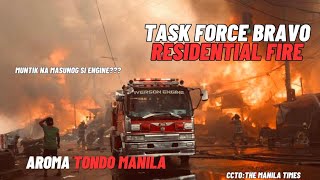 Task Force Bravo Residential Fire Aroma Road 10 Tondo Manila  Iverson Fire Rescue Volunteer [upl. by Aicarg]