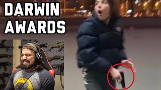 The Worst Internet Gun Fails 6  The Darwin Awards [upl. by Remus]