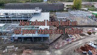 New school being built on old power station site Rugeley [upl. by Ellahcim23]