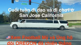 🇺🇸Cuối tuần đi tham quan Party xem Football Mỹ và niềm vui Ủng hộ đội OREGON đã chiến thắNg🏅 [upl. by Quinby465]