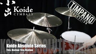 Koide Cymbals Made in Japan  Absolute Series in B21ZFe [upl. by Alison]