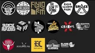 gta 5  all radio STATIONS LISTED with TRACK ID part one [upl. by Anaujat]