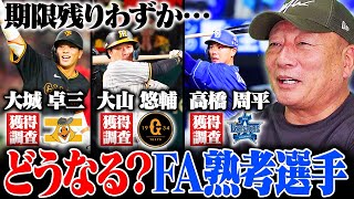 【FA戦線2024】「この選手はFA行使する‼︎」ソフトバンク甲斐のFA宣言で動く可能性も⁉︎阪神大山悠輔や巨人大城卓三など熟考している選手たちの動向を予想してみた‼︎ [upl. by Meng]