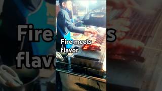 Fire Meets Flavor🔥🍢 BBQ NightMarket StreetFood ThailandEats BBQDelights FoodLovers shorts [upl. by Ayirp]