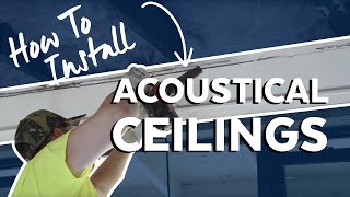 How to Install Acoustical Ceilings  Armstrong Ceiling Solutions [upl. by Nelloc]