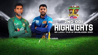 Bangladesh vs Sri Lanka Highlights  2nd ODI  Sri Lanka tour of Bangladesh 2024 [upl. by Jeanette]