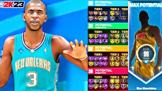 2K23 PRIME CHRIS PAUL BUILD TWO WAY 3 LEVEL SHOT CREATOR HOF CLAMPS IS THE BEST REBIRTH PG BUILD [upl. by Hugo]