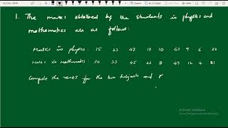 Problems on Rank Correlation Coefficient for non repeated values [upl. by Zuzana]