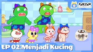 Satu Hari Menjadi Kucing Episode 02  Belajar Cara Menjadi Kucing  Kartun Anak PawPawland [upl. by Litsyrk]