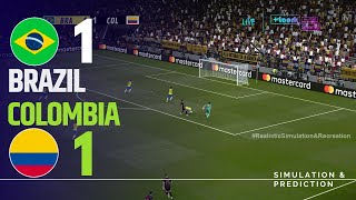 ⚽ Brasil 11 Colombia 🏆COPA AMERICA 2024  Highlights  Simulación y recreación de videojuego [upl. by Eseilana]