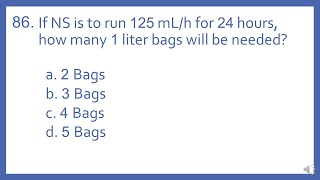 PTCB PTCE Practice Test Question 86   of IV Bags Needed Math Question Pharmacy Tech Test Prep [upl. by Teryn]