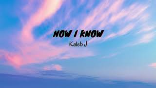 Now I Know  Kaleb J Lyrics amp Translated [upl. by Clorinde]