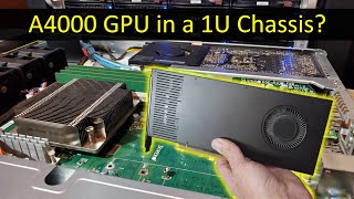 NVIDIA A4000 GPU in a 1U Server Dedicated Gigahorse Chia Farming Build [upl. by Eidroj]