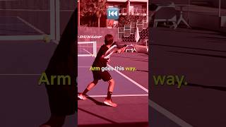 Dont use only your arm 💪🎾tennis tenniscoach tennistips tennislove [upl. by Galven]