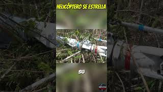 Helicóptero Se Estrella en Santiago Rodríguez Pareja Sobrevive al Impacto HelicopteroEstrellado [upl. by Enoj146]