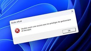 La solution à quotVeuillez ouvrir une session avec les privilèges du gestionnairequot  EasyTutoriel [upl. by Menis90]