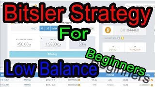 New best bitsler strategy 2018 low balance trick Earn Bitcoin NO LOSS 999 win [upl. by Turnbull]