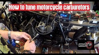 How to tune motorcycle carburetors [upl. by Kcirdnek]