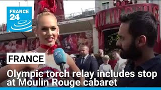 Olympic torch relay Paris route includes stop at Moulin Rouge cabaret • FRANCE 24 English [upl. by Wearing]