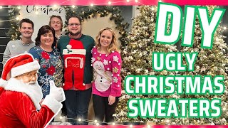 EASY 5 UGLY CHRISTMAS SWEATER DIY [upl. by Buyse219]