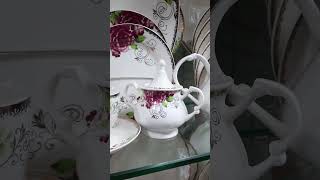 Bone China Floral Dinner Set 61pcAbrarHussain zainabsupermarket [upl. by Atnomed]