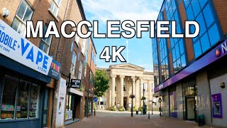 Macclesfield  Cheshire  Walk  4K [upl. by Brocky612]